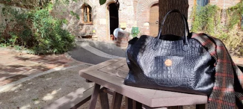 Création cabas cuir véritable pleine fleur